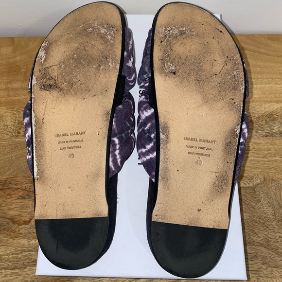 Isabel Marant tie-dye print crossover slides EUR 40/US 10 - Picture 4 of 5